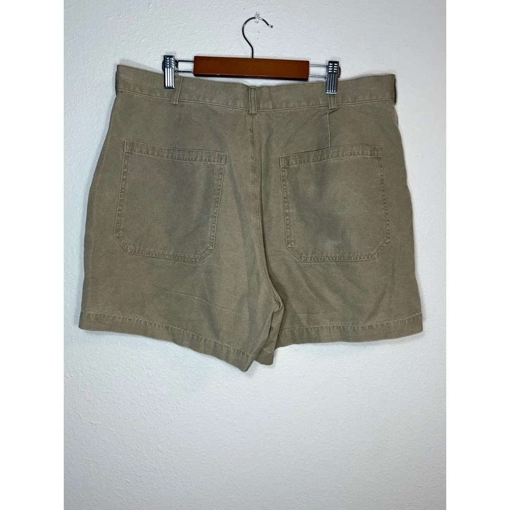 The North Face Mens Vintage Khaki Canvas Utility Shorts Size 36 Tan Cotton